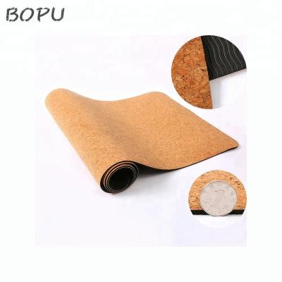 China New Wearable Eco Material Cork Custom Printed Yoga Mats for sale