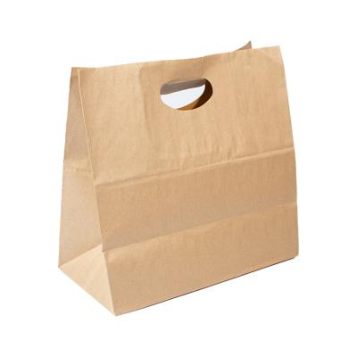 China Recycled Materials Wholesale Eco-Friendly Die Cut Recyclable Cheap Handle Kraft Paper Shopping Tote Bag for sale