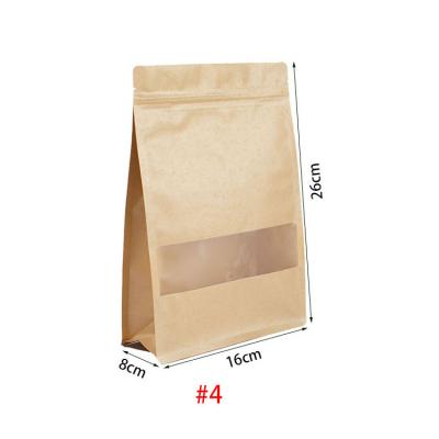 China Recyclable Wholesale Snack / Tea / Coffee Doypack Zip Lock Bag With Frosted Window for sale