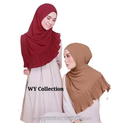 China High Quality Muslim Arab Scarf Lace Pearl Chiffon Hijab Fashion Fashion Hijab Chiffon Scarf Scarves for sale