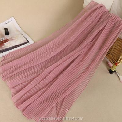 China Wholesale fashion women muslim scarf hijab shawl veil pleated hijab scarf shawl for sale