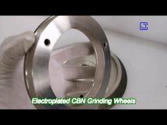 a set of two electroplated cbn grinding wheels for knife sharpening