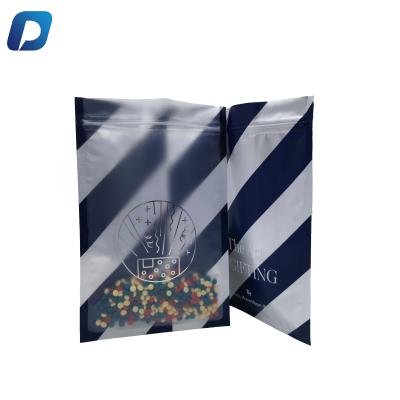 China Factory Custom Printed Moisture Proof Zipper Lock Bags Food Grade Candy Plastic Packaging Moisture Proof Bag for sale