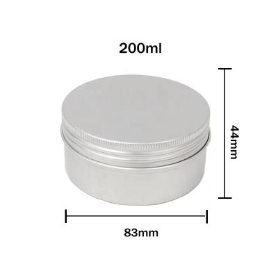 China Wholesale Recyclable Round Aluminum Cream Jar Container Jar Aluminum Tin Candle Scented Flowers 5ml 10ml 15ml 20ml 30ml 40ml 50ml for sale