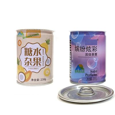 China Multi-shape Tin Creative Aromatherapy Candle 250g Container Food Storage Tin 7oz Ornaments Box Decorative Sugar Fragrance Candle Holder Miscellaneous Fruit for sale