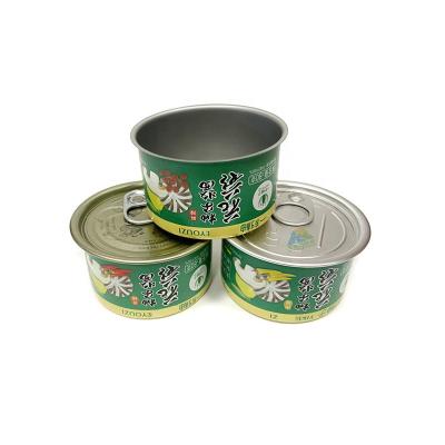 China Factory #640 Cans Factory #640 Food Grade Metal Tin Cans Eco-Friendly Empty Metal Tin Box Two Piece Tin Box With Easy Open End for sale