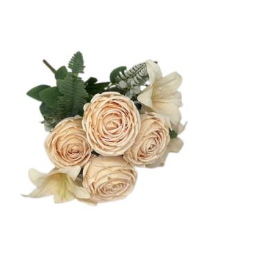 China Beautiful Colorful Artificial Silk Rose Flower Cheapest Artificial Flowers Silk Roses Wholesale For Home Decoration Multiple Colors for sale