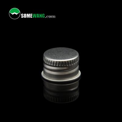 China Non Spill Custom Silver Aluminum Cap Screw Caps For Bottle for sale