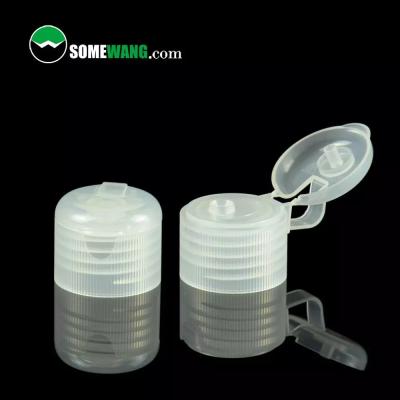 China Non Spill Custom 24/410 Cosmetic Plastic Bottle Screw Flip Top Cap for sale