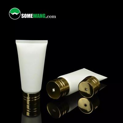 China Cosmetic Plastic Hand Cream Body Lotion Soft Cosmetic PE Squeeze Packaging Tube With Screw Cap for sale