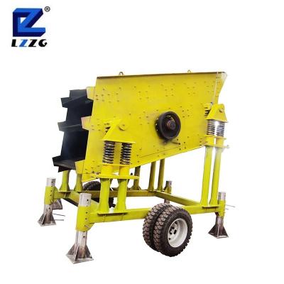 China mobile ore stone vibrating screen machine, sand separator for sale