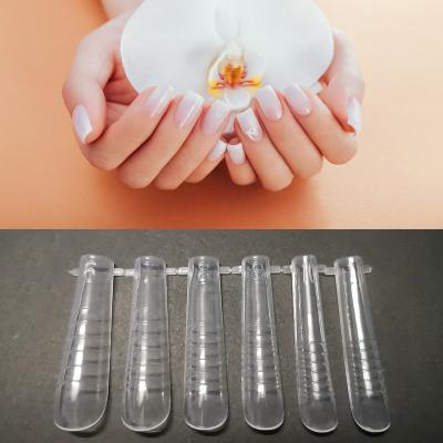 China Customized Printed Clear 120Pcs Double Nail Forms Arched Full Cover False Nail Tips For Poly Nail Gel Extension Mold (U Shape) for sale