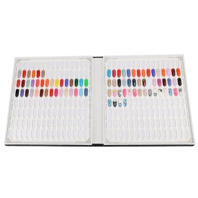 China Practice Design Board Nail Color Appearance Chart Display UV Gel Display Booklet 240pcs Color Rack Painting Nail Tips Salon Tools for sale