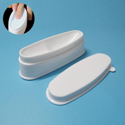 China Nail 2021 Wholesale OEM Beauty Nail Art Tool PVC Salon Nail Care Manicure Mold Dust Nails Dip Container Dipping French Powder Tray for sale