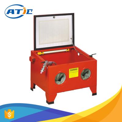 China High efficiency non-toxic water sandblaster, red water sand blasting device, portable mini sandblasting cabinet for sale