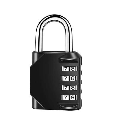 China Luggage Security 40mm Small Luggage Padlock Zinc Alloy 4 Digit Rustproof Combination Lock for sale