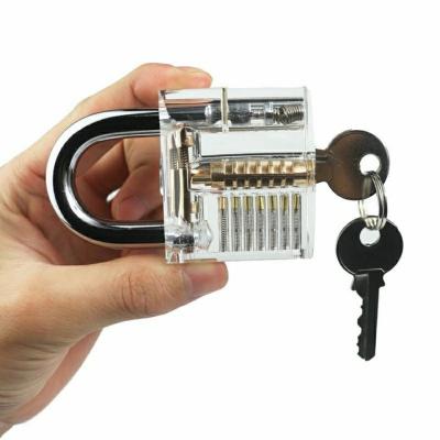 China Clear Waterproof Structure Antirust High Security Good Quality Transparent Cheap Padlock 50 Mm for sale