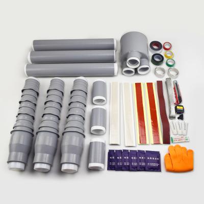 China Silicone Rubber Kugao 35kv 3 Core Common Single Core Cable Cold Shrink Terminal Kits for sale