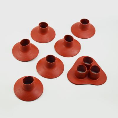 China PE Kugao Heat Shrinkable Rain Skirt Used For Outdoor Cable Termination Red Color PE Material for sale