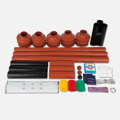 China Kugao High Voltage Power Cable Accessories 26/35kv 3 Cores Outdoor And Indoor Heat Shrink Termination Kit for sale