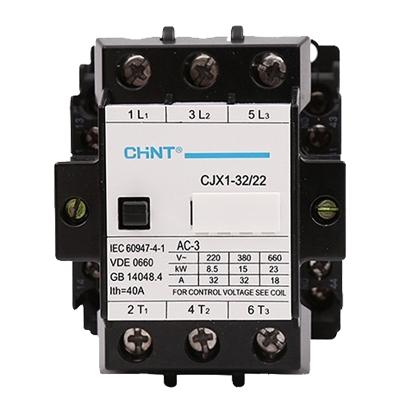 China AC Motor CHINT CJX1 Series Good Price AC Contactors 24v 220v General Electric Magnetic for sale