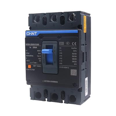 China Buildings CHINT NXM-250S/4300B Cast Case Circuit Breaker 35kA Circuit Breakers 160A 225A 4 Pole for sale