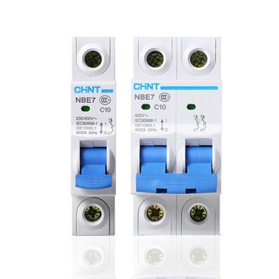 China CHINT Buildings Circuit Breakers 2 Electric Pole Over Voltage MCB Protection for sale