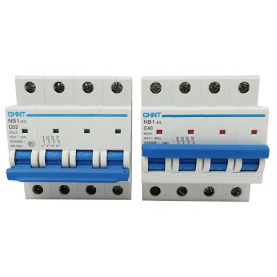 China CHINT NB1-63 Miniature Smart Buildings Circuit Breakers Molded Case Mini Residual Current Circuit Breaker for sale