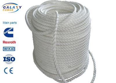 China Nylon 6mm 7.5kN do poliéster da corda do piloto da fibra sintética que quebram o OEM da carga aceitado à venda