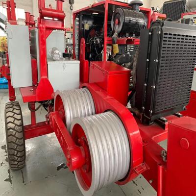 China Rote Farbe Max Intermittent 6 Ton Hydraulic Puller Stringing Equipment GS60KN zu verkaufen