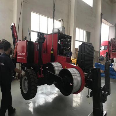 China 8 equipamento do sulco GS90KN 9 Ton Hydraulic Puller Cable Stringing à venda