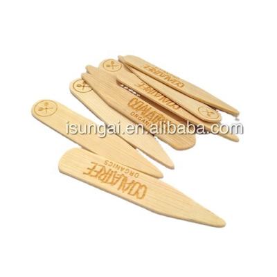 China Eco - Friendly Bamboo Collar Stay Stays Collar With Custom Logo for sale