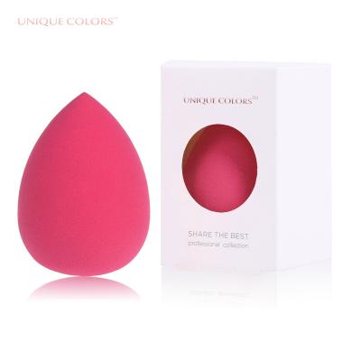 China Rose Red Facial Unique Beauty Colors Sponge Non-latex Makeup Sponge Antiallergic Makeup Sponge Latex Free Sponge for sale