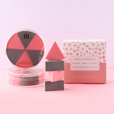 China Basic Washable Sponge Puff Makeup Triangle Reusable Private Label Makeup Sponge Set for sale