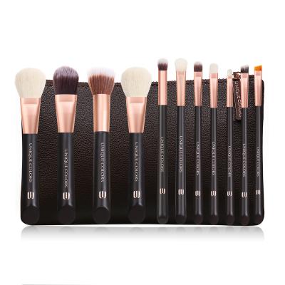 China Angular blush high quality private label makeup brush set nylon hair travel brush set in stock for sale