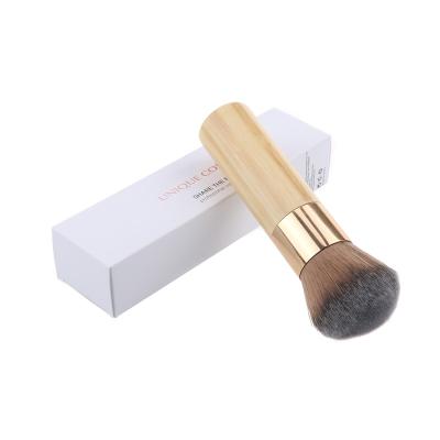 China Eco-friendly Natural Bamboo Handle Kabuki Brush Makeup Foundation Powder Brush for sale