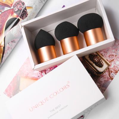 China Amazon 2021 Hot Sale 3pcs Free Facial Beauty Makeup Sponge Latex Makeup Sponge Brush Blow Set Foundation Powder Makeup Sponge Brush Set for sale