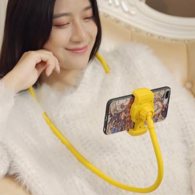 China Fasion Gooseneck Bracket Cell Phone Mobile Flexible Bracket Stand Lazy Neck Phone Holder Stand for sale