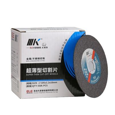 China High Sharpness IIIK Mark High Sharpness 4 Inch 100x1.2x16mm Cutting Discs Cutting Wheel for Metal and Stainless Steel for sale