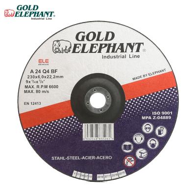 China Durable Golden Elephant 9 Inch 230x6.0x22.2mm Grinding Wheel Wheels For All Metal Grinding for sale