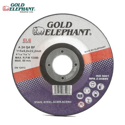 China Metal Golden Elephant 4.5inch 115*6.0*22.2mm Grinding Wheel T27 Grinding Wheels For Metal for sale