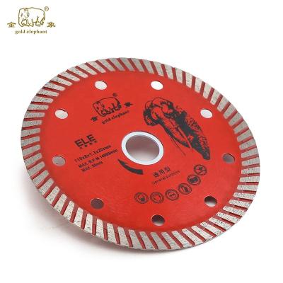 China 4.5 Inch Turbo Diamond Gold Elephant Sintered General Purpose Saw Blades Sintered Turbo Blades for sale