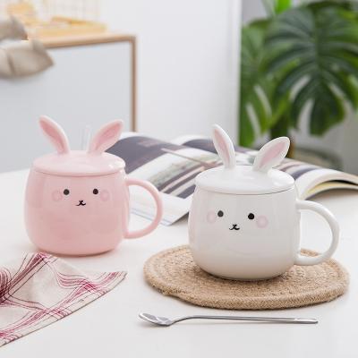 China Factory Wholesale Price Novelty Mugs Sublimation Coffee Mug Cute Cute Rabbit Mug Design for sale