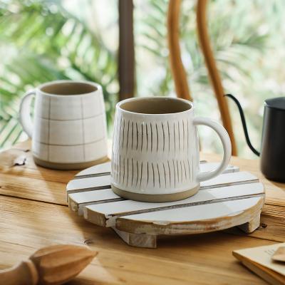 China Newest Viable Custom Made Terracotta Mugs Sublimation Clay Mug Ceramic Coffee Mug for sale