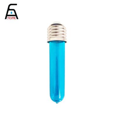 China Beverage Bulb Shape Clear Plastic Bottles With Aluminum Screw On Lids en venta