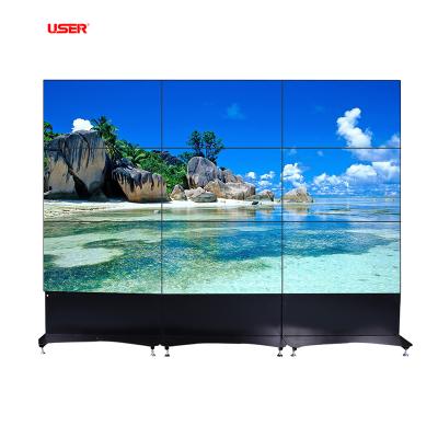 China 55 inch lcd video wall panel with super narrow bezel 5.3mm 55