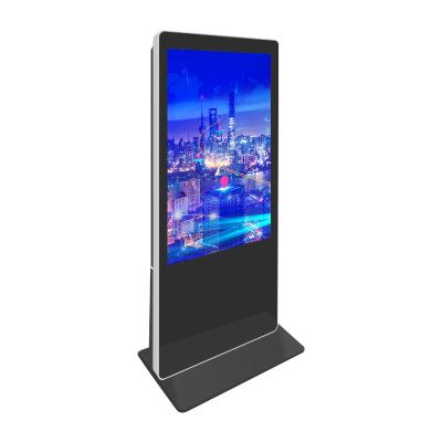 China Indoor Digital Signage 55 Inch Floor Stand Kiosk 4K Screen With Panel Option Best Selling Media Player for sale