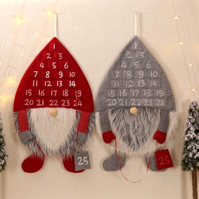 China CR-B099 Festival Stuff CR-B099 Holiday Christmas Decor Non-woven Fabric Simulation Wool Forest People Calendar Home Christmas Ornaments for sale