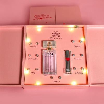 China Agriculture A001A 2020 Luxury Perfume Christmas Wedding Business Women Beauty Perfume Girls Souvenir Couples Gift Sets Box For Women for sale