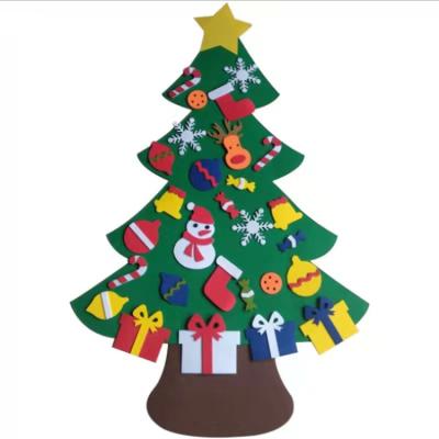 China Hot Sale Green Color Felt 3d Felt Three Dimensional Christmas Tree for sale